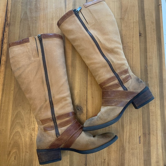 Lane Bryant Extra Wide Calf Real Leather Boots 10W - Picture 2 of 8